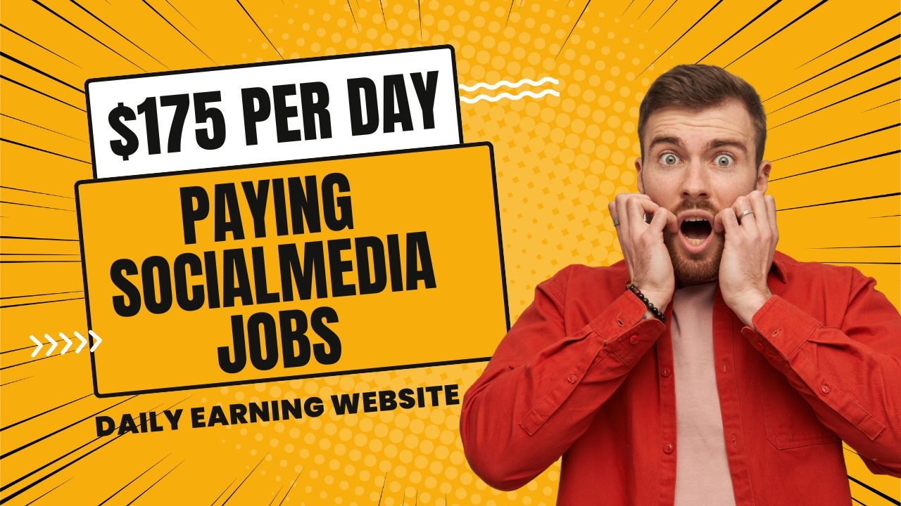 174$per day paying social mediajobs